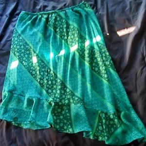Flowy aqua skirt 3xl